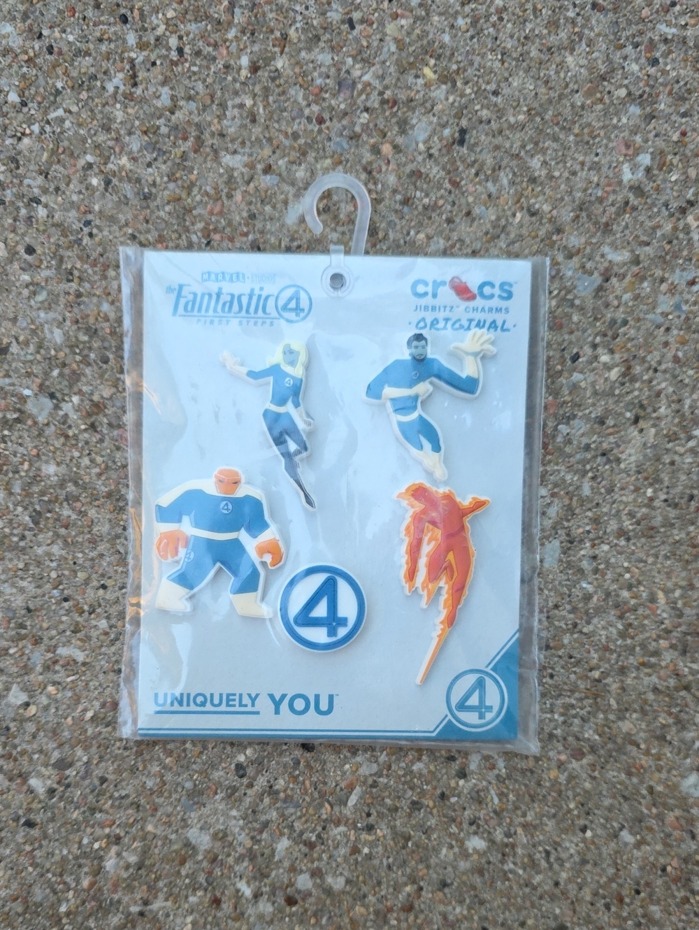NWT Crocs Jibbitz 5-Pack Superhero Fantastic 4 Shoe Charms
